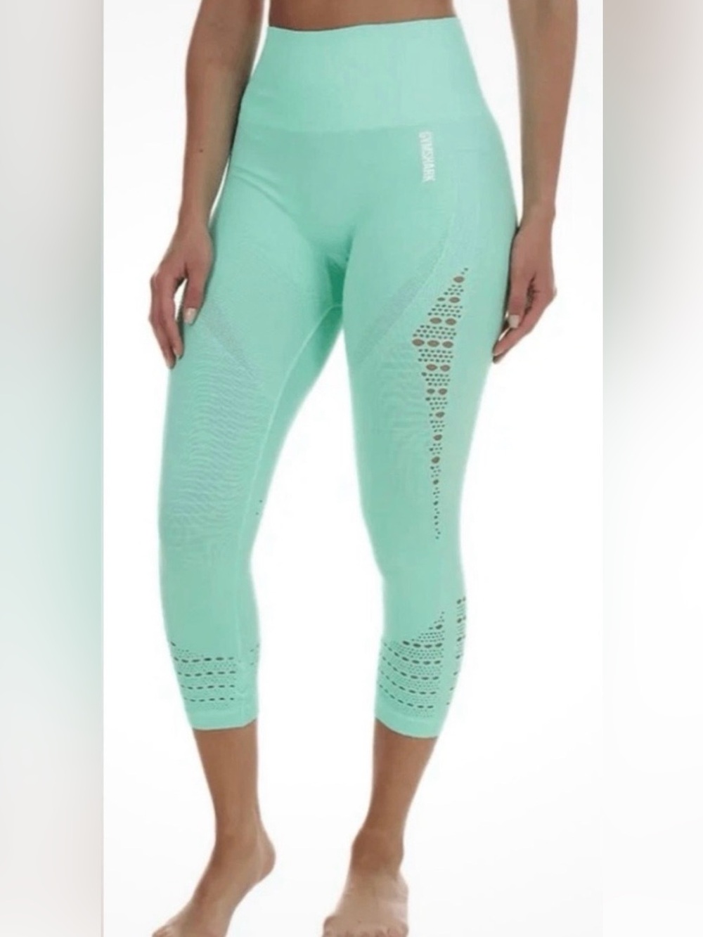 Gymshark Mint Green Seamless Capri Leggings